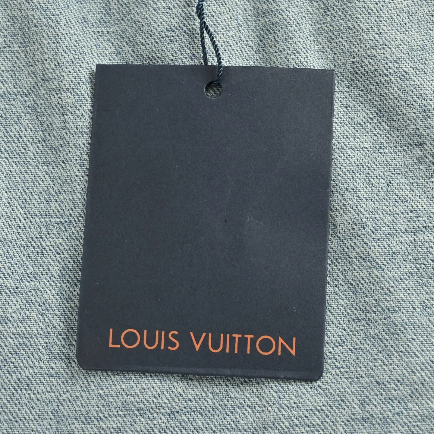 Louis Vuitton/Louis Vuitton pocket embroidered zipper denim jacket